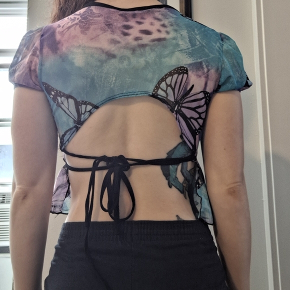 One By One Dolls Kill Butterfly Top - Picture 7 of 7